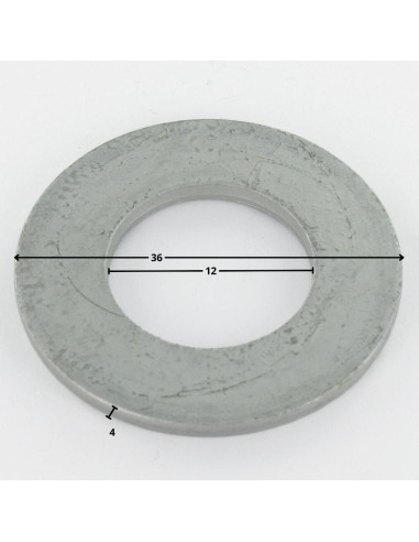 1 x Arandela plano M12X36X4 fuerte resistencia...