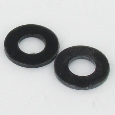 1 x Arandela plano 6X18X2 Acero cincado negro