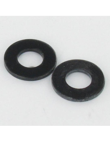 1 x Arandela plano 4X12X1 Acero cincado negro