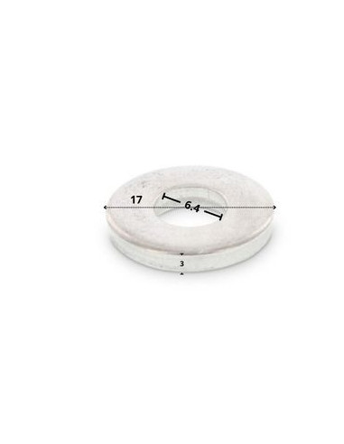 1 x Arandela grueso 6,4 x 17 x 3 Inoxidable A2
