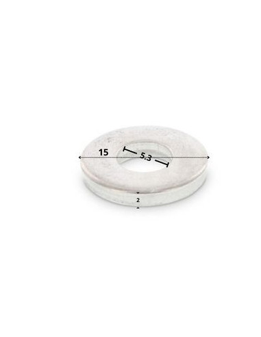 1 x Arandela grueso 5.3X12X2 Inoxidable A2
