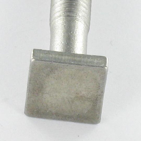 1 x Tornillo metales M6X50 cabeza cuadrada 10X10 EP4 Inoxidable A2