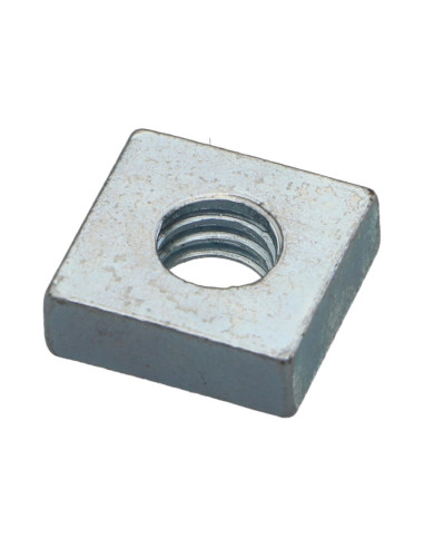 1 x Tuerca cuadrada M5 8X8X4 Acero cincado blanco