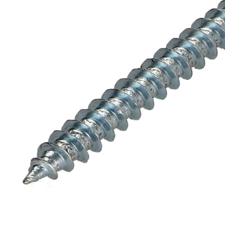 1 x Tornillo madera aglomerado FHC cabeza fresada cavidad hexagonal hueca 6X60 dentado Llave 4 Acero cincado blanco