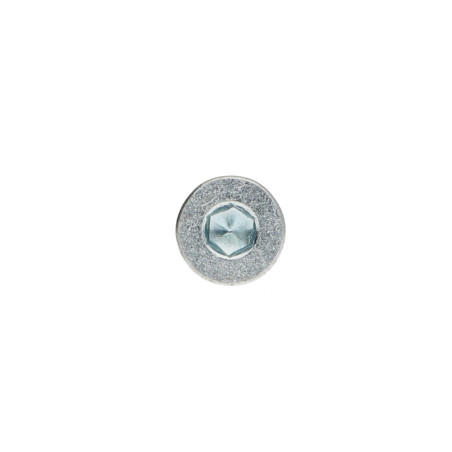 1 x Tornillo madera aglomerado FHC cabeza fresada cavidad hexagonal hueca 6X60 dentado Llave 4 Acero cincado blanco