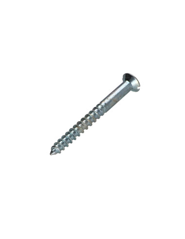 1 x Tornillo madera Acero cincado blanco 6X60...