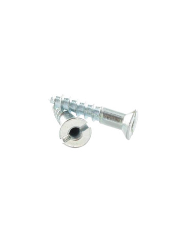 1 x Tornillo madera Acero cincado blanco 4.5X30...