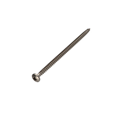1 x Tornillo madera aglomerado Inoxidable A2 cabeza redonda Pozi 6X100