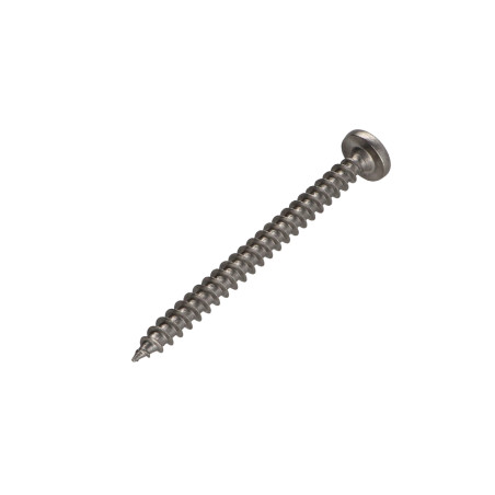 1 x Tornillo madera aglomerado Inoxidable A2 cabeza redonda Pozi 6X70
