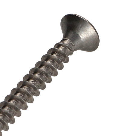 1 x Tornillo madera aglomerado Inoxidable A2 cabeza redonda Pozi 6X50