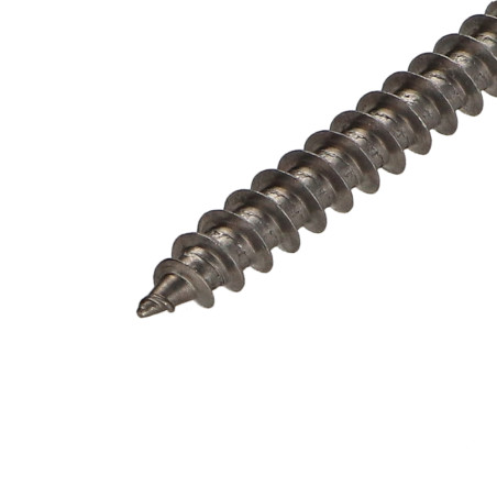 1 x Tornillo madera aglomerado Inoxidable A2 cabeza redonda Pozi 6X50