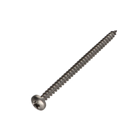 1 x Tornillo madera aglomerado Inoxidable A2 cabeza redonda Pozi 6X90 roscado total
