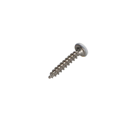 1 x Tornillo madera aglomerado Inoxidable A2 cabeza redonda Pozi 3.5X20 lacado blanco