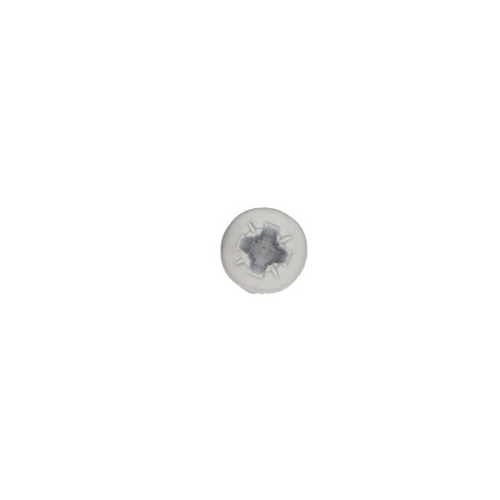 1 x Tornillo madera aglomerado Inoxidable A2 cabeza redonda Pozi 3.5X20 lacado blanco