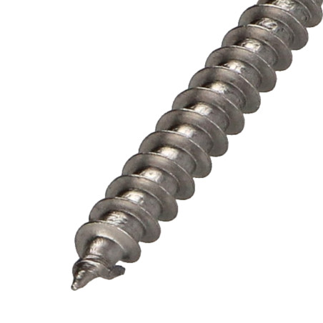 1 x Tornillo madera aglomerado Inoxidable A2 cabeza redonda Pozi 6X50
