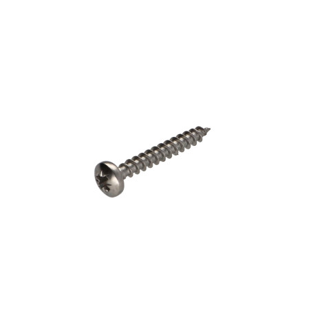 1 x Tornillo madera aglomerado Inoxidable A2 cabeza redonda Pozi 5X35