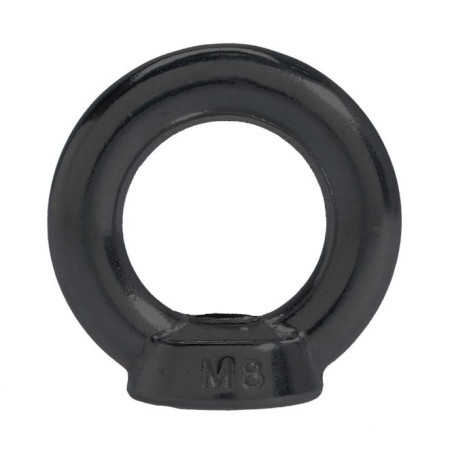 1 x Tuerca con Anilla de elevación M5 Inoxidable A4 Negro