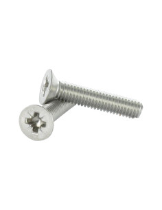 Tornillo metales Inoxidable A2 cabeza fresada/testa...