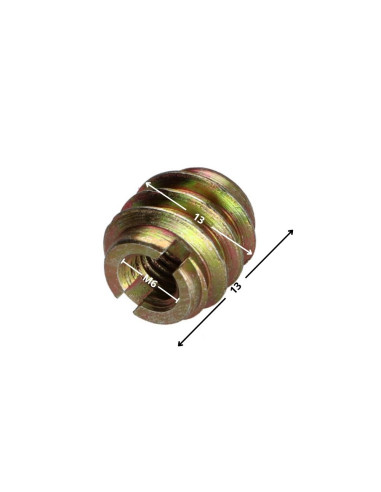 1 x Inserto ranura Bicromato M6 13X13
