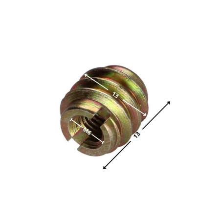 1 x Inserto ranura Bicromato M6 13X13