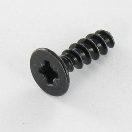 1 x Tornillo pvc cabeza fresada/testa svasat Pozi 3X12 Acero cincado negro microtornillo