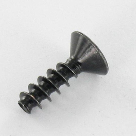 1 x Tornillo pvc cabeza fresada/testa svasat Pozi 3X12 Acero cincado negro microtornillo