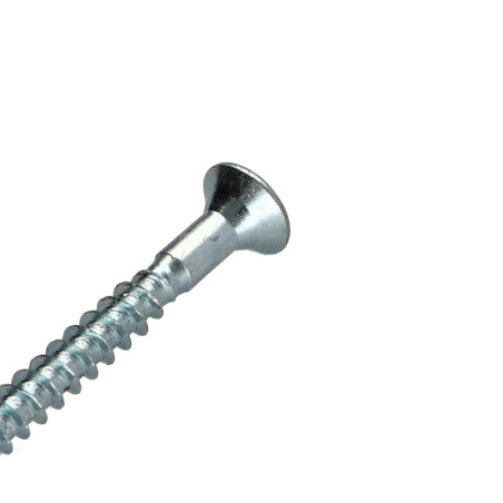 1 x Tornillo madera aglomerado cabeza fresada/testa svasat Pozi PZ4 4.5X40 perforada Acero cincado blanco