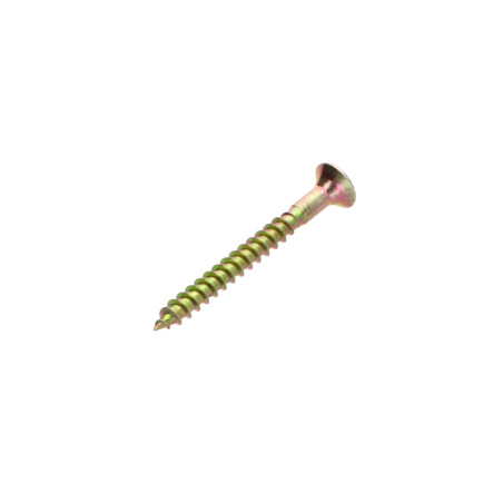 1 x Tornillo madera aglomerado cabeza fresada/testa svasat Pozi PZ4 4.5X40 perforada Bicromato