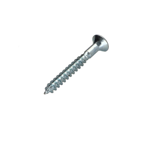 1 x Tornillo madera aglomerado cabeza fresada/testa svasat Pozi PZ4 4.5X30 perforada Acero cincado blanco