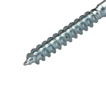 1 x Tornillo madera aglomerado cabeza fresada/testa svasat Pozi PZ4 4.5X35 perforada Acero cincado blanco