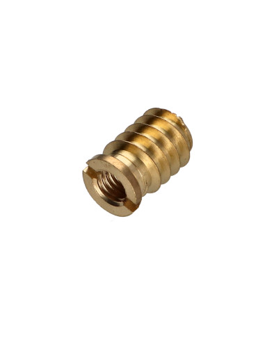 1 x INSERTO ROSCADO PARA MADERA M8 13X20 Latón