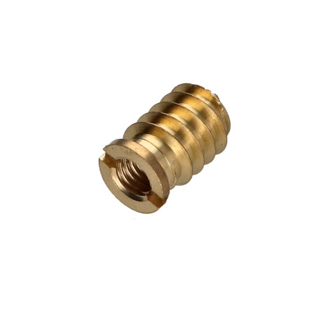 1 x INSERTO ROSCADO PARA MADERA M8 13X20 Latón