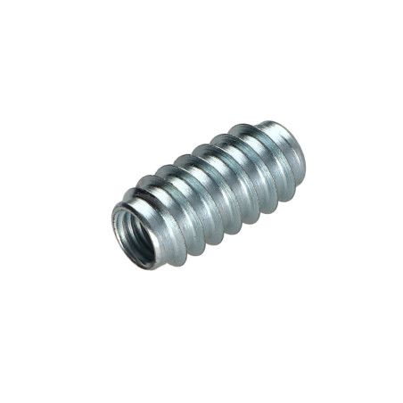 1 x Inserto sin ranura Acero cincado blanco M8 12X25