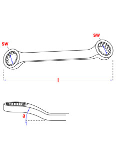 Llave poligonal 18X19 2
