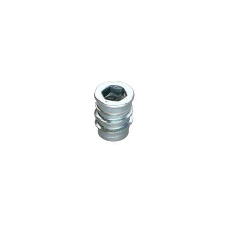 1 x Tuerca hexagonal hueco 12X15 M6 FUT 12 Acero cincado blanco llave de 6
