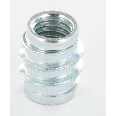 1 x Inserto sin ranura Acero cincado blanco M8 12X15 'RM'