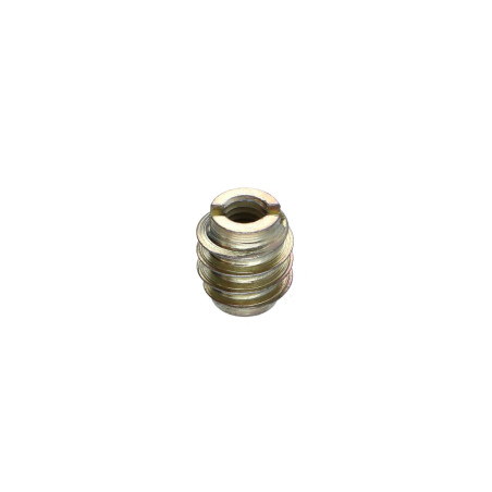 1 x INSERTO ROSCADO PARA MADERA 13X13 M6 Acero cincado blanco