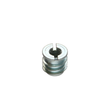 1 x INSERTO ROSCADO PARA MADERA M8 13X13 Acero cincado blanco