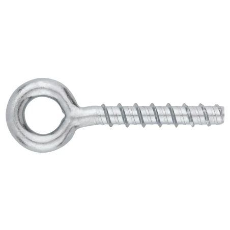 1 x Tornillo de ojo Hormigón 8X75 Acero cincado blanco