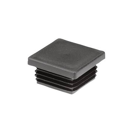 1 x Tapón cuadrado 100X100 Spessore lamiera del tubo 5 con 8 polietileno negro