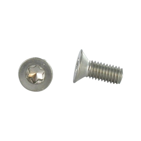 1 x Tornillo metales cabeza fresada/testa svasat M5X10 TORX T25 Inoxidable A2