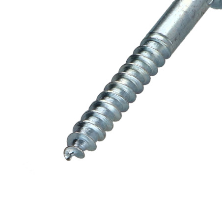 1 x Tornillo madera cabeza fresada/testa svasat ranura perforada y roscada 6X50 Acero cincado blanco