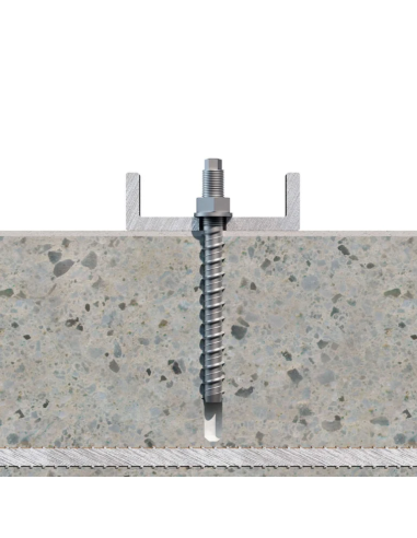 1 x Tornillo hormigón doble roscada TORX T5...