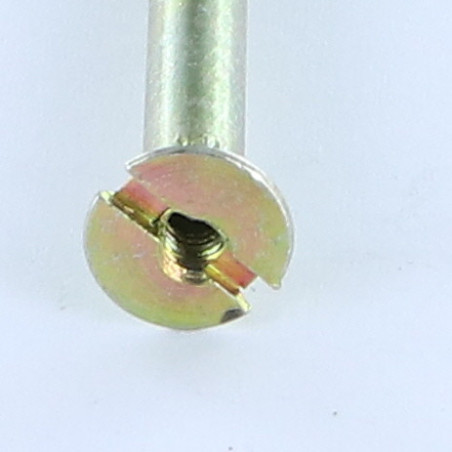 1 x Tornillo madera cabeza fresada/testa svasat ranura perforada y roscada 5X60 Bicromato