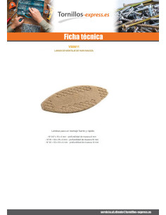 Galletas de Unión madera 47X15X4 número 0 2