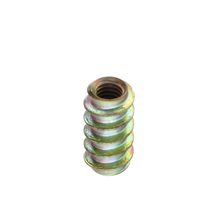 1 x Inserto no ranura M6 10X20 Acero cincado blanco
