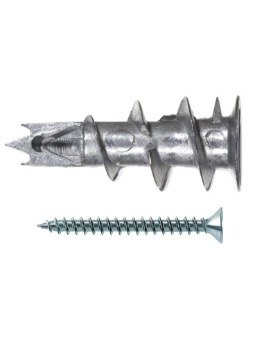 1 x Taco metálico Fischer GKM12 con tornillo...