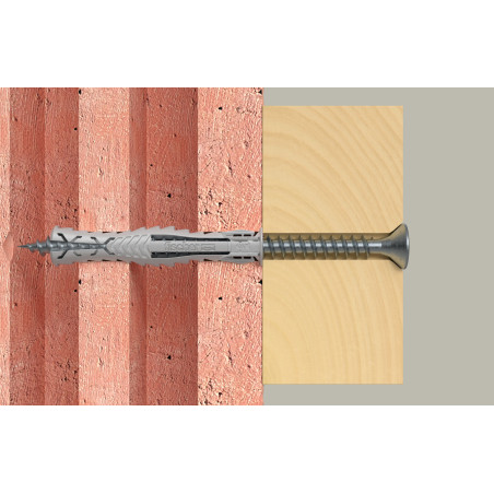 1 x Taco de expansión Fischer SX MÁS largo 8X65 Nylon