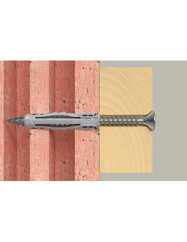 1 x Taco de expansión Fischer SX MÁS 10X50 Nylon