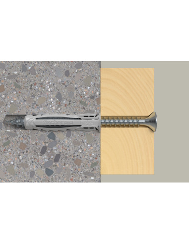 1 x Taco de expansión Fischer SX MÁS 10X50 Nylon